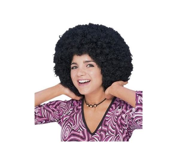 Flower Power Afro Wig