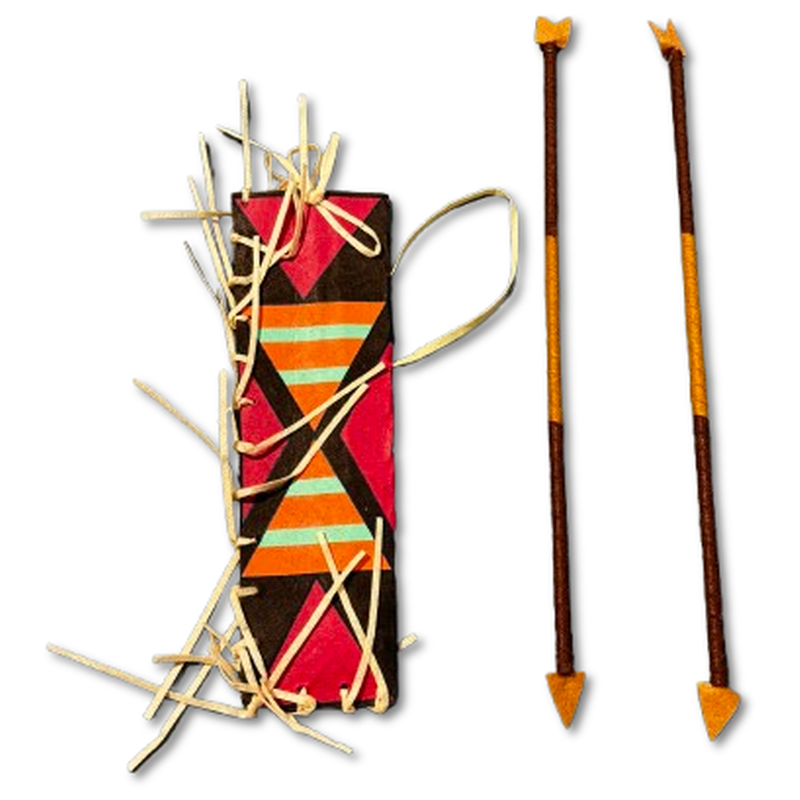 Native American Quiver and Arrows Set