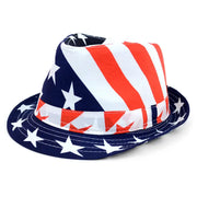 Stars & Stripes American Flag Fedora Hat