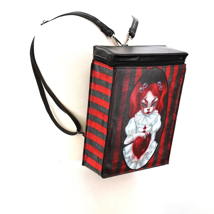 Smiley Girl Clown Mini Backpack