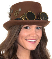 Steampunk Top Hat with Goggles