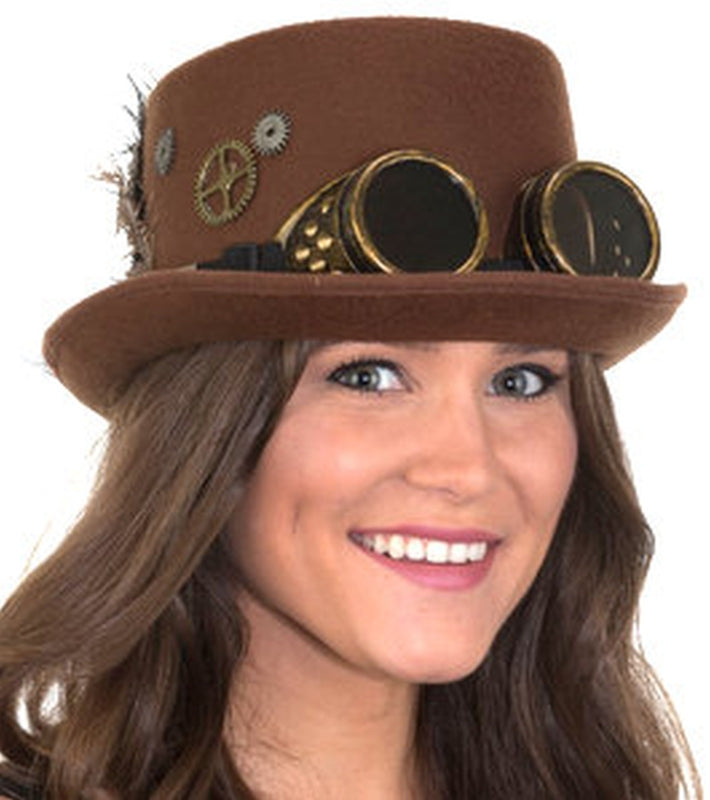Steampunk Top Hat with Goggles