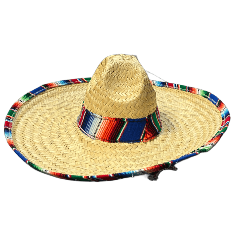 Traditional Sombrero with Serape Band