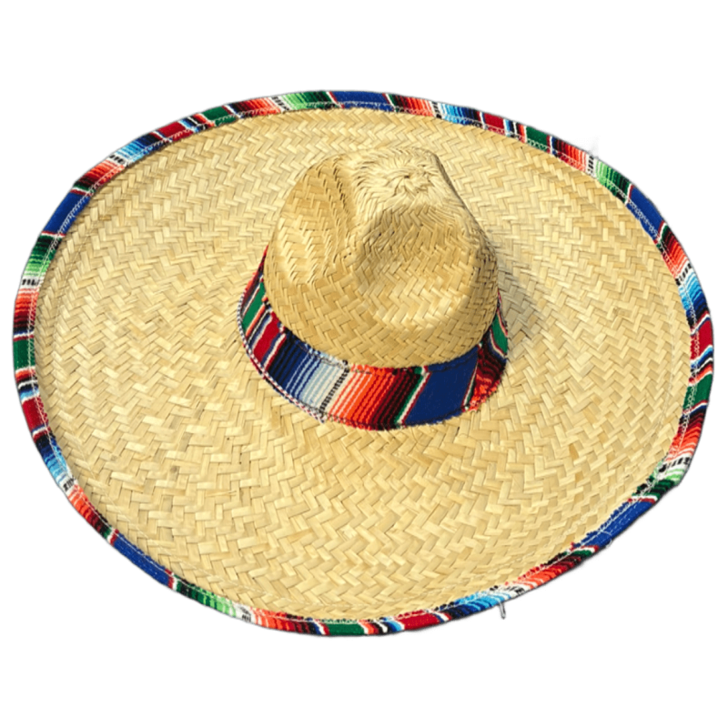 Traditional Sombrero with Serape Band
