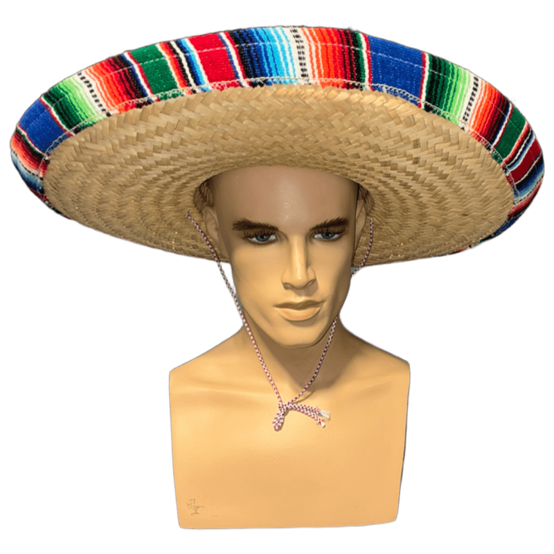 Traditional Sombrero with Serape Band