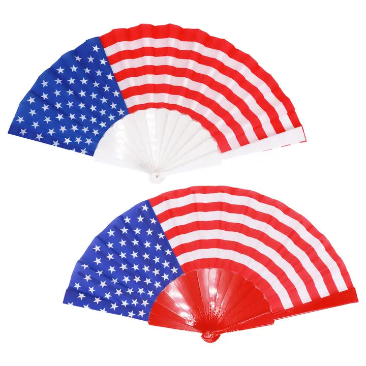USA American Flag Folding Fan