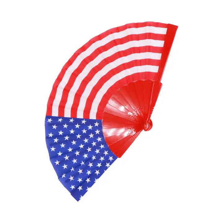 USA American Flag Folding Fan
