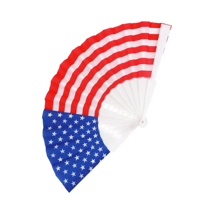 USA American Flag Folding Fan