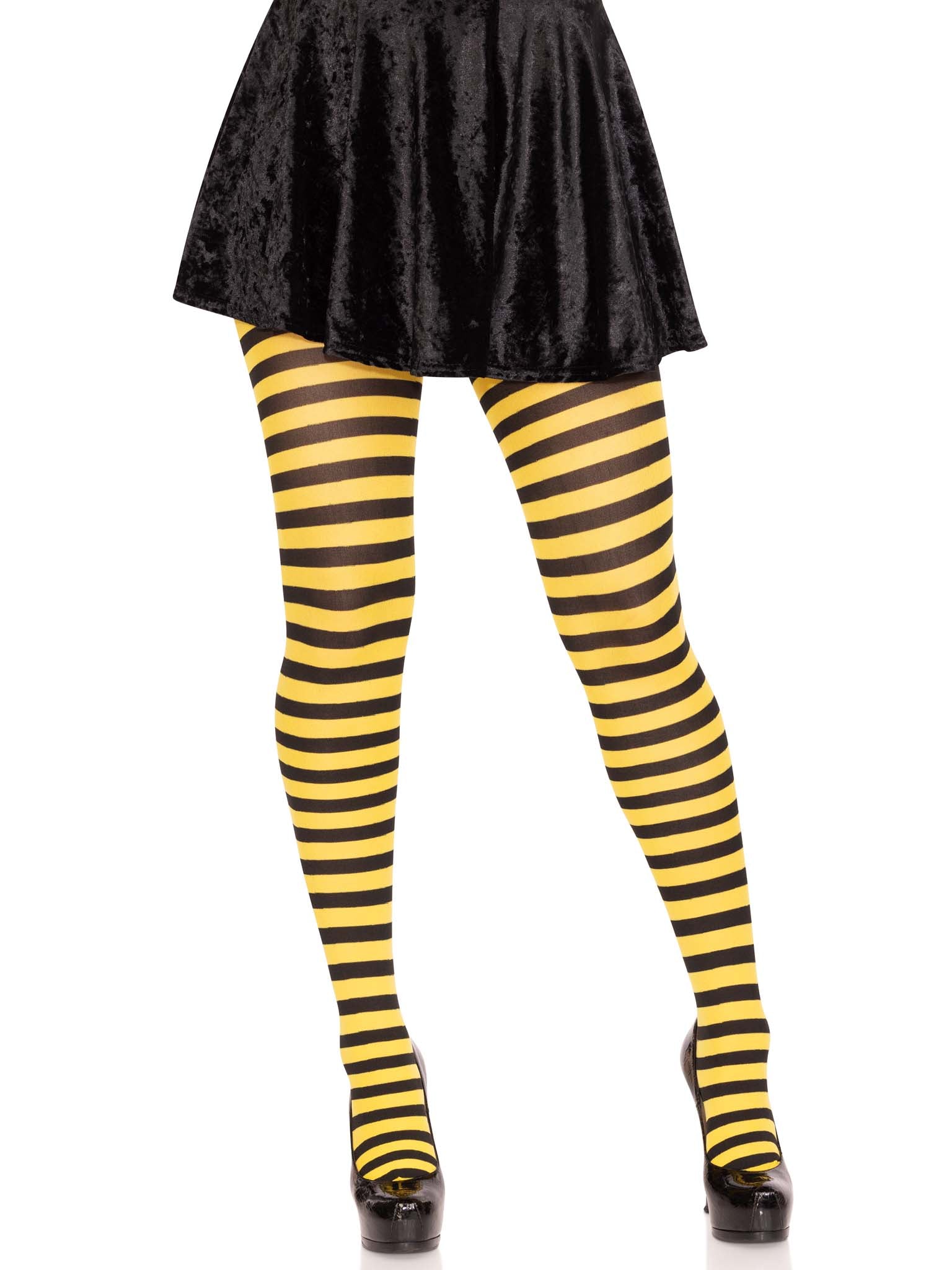 Nylon Stripe Tights - Adult