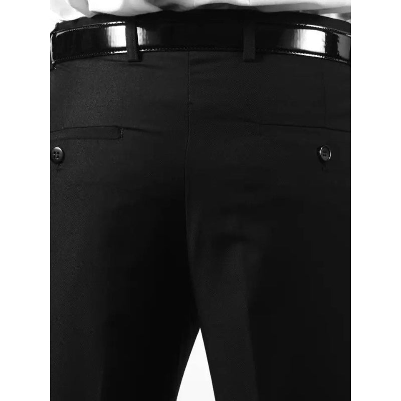 Black Regular Fit Mens Dress Pants