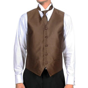 Brown Vest Set Mens