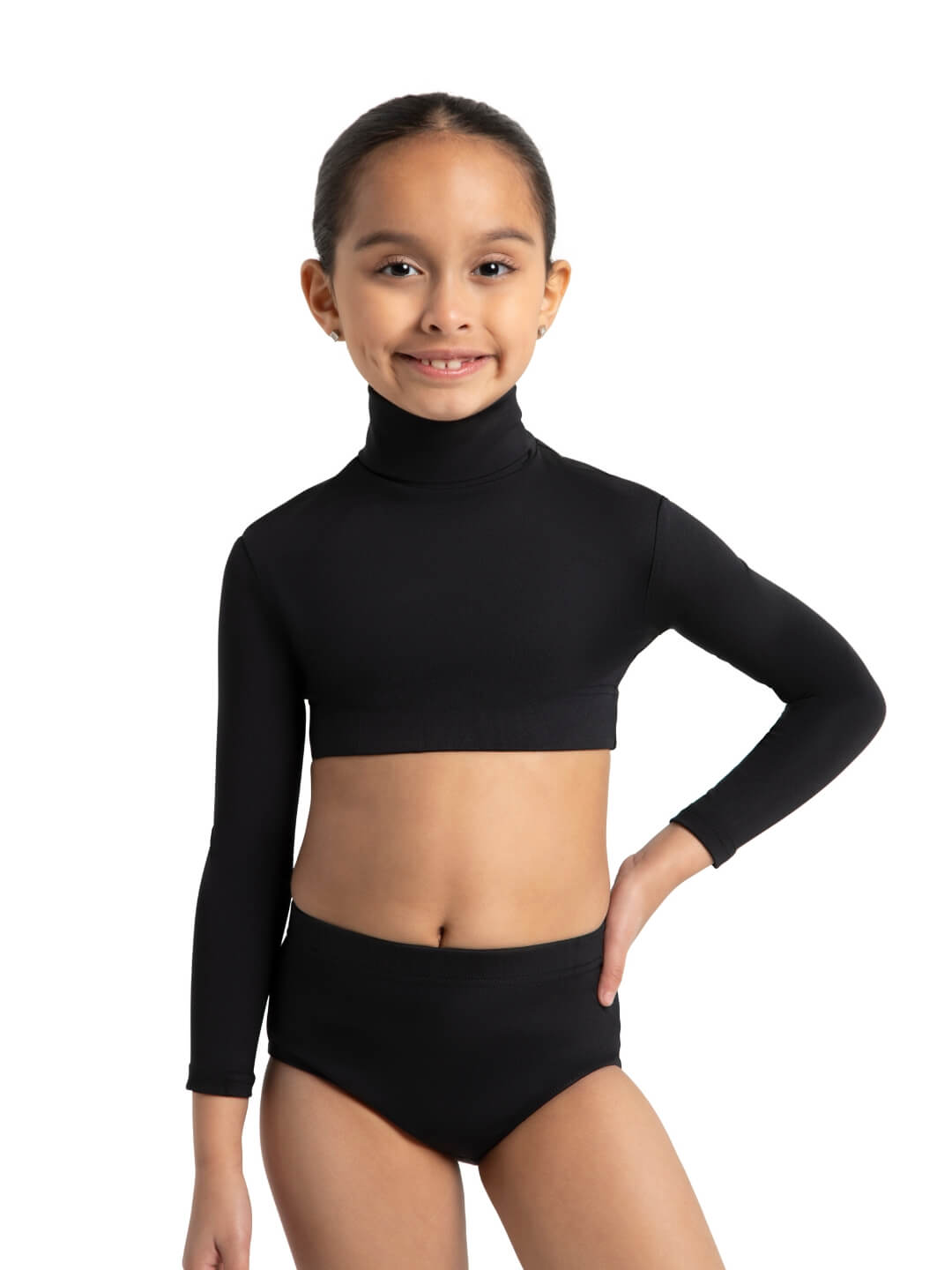 Kids Turtleneck Long Sleeve Top - Capezio® TB107C