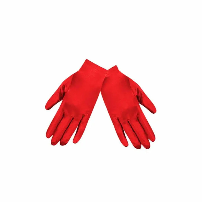 9 Inch Wrist Length Satin Gloves Adult