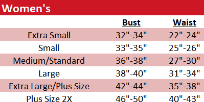 Sizing Chart