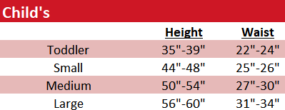 Sizing Chart