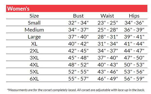 Sizing Chart