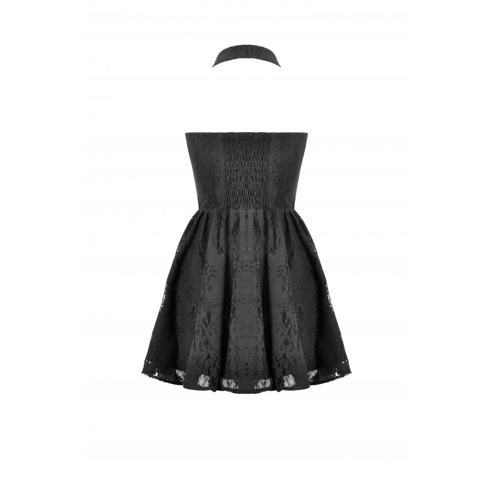 Clestial Bloom Lace Halter Dress