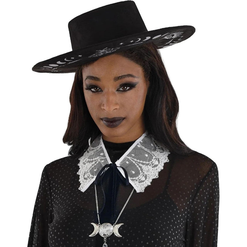 White Lace Witch Collar