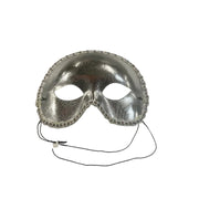 Lame' Silver Half Mask
