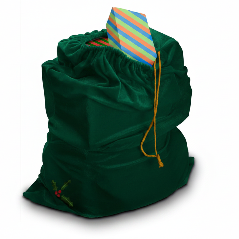 Santa Drawstring Gift Bag (Santa's Sack)
