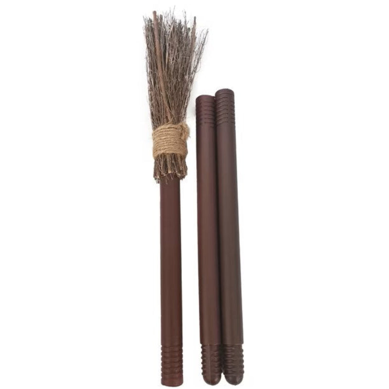 Straw Witch Broom 3 pc.