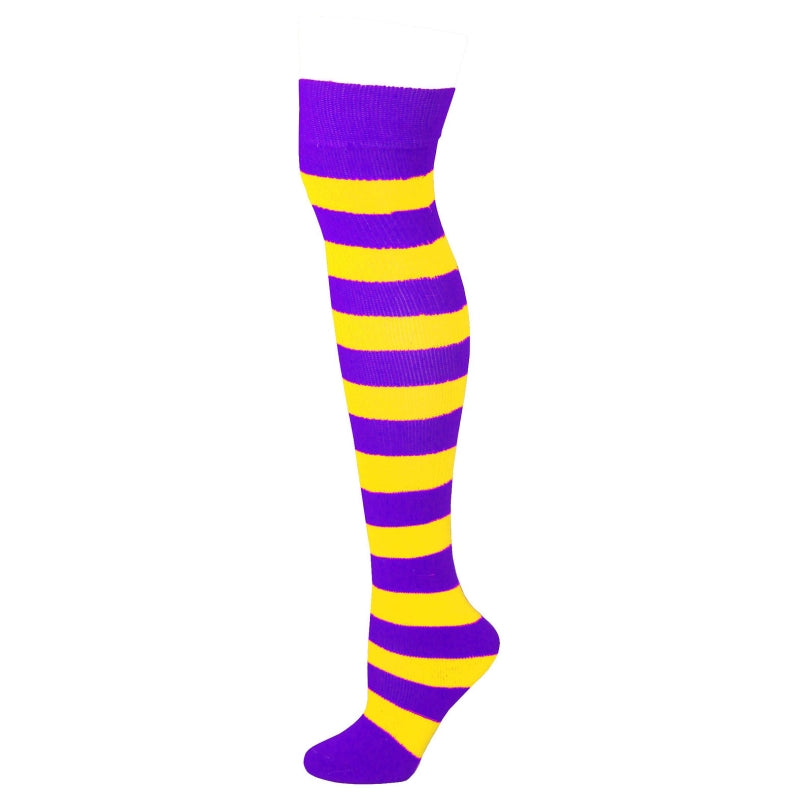 Wide Striped Clown Socks