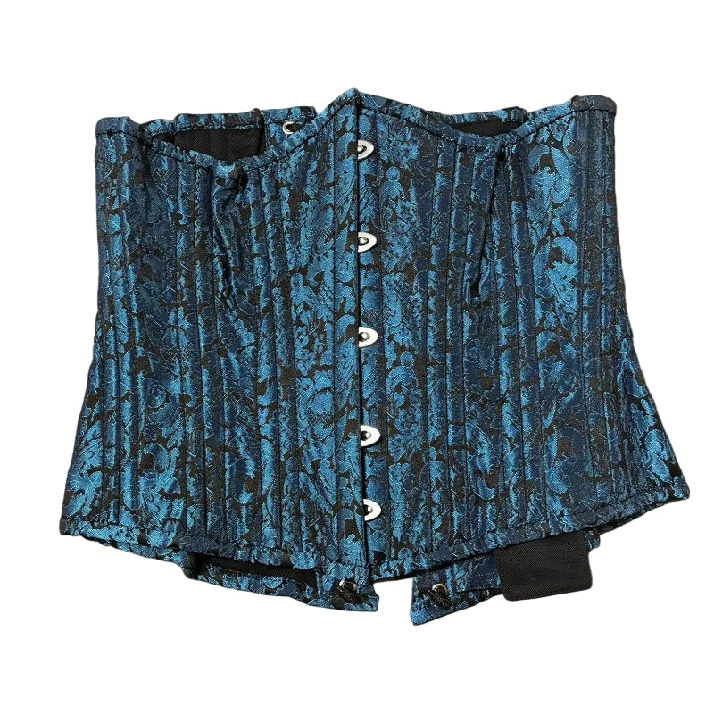 Brocade Underbust Corset Teal 26"