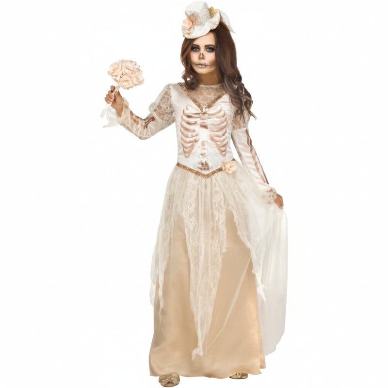 Victorian Bride Ghost Child Costume Size Large