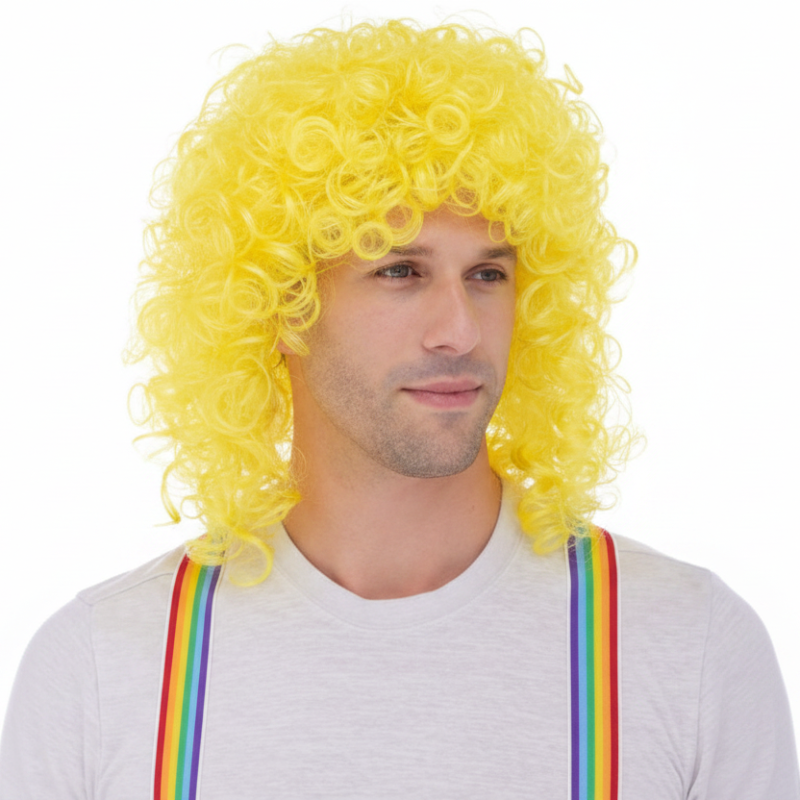 Long Unisex Curly Clown Wig