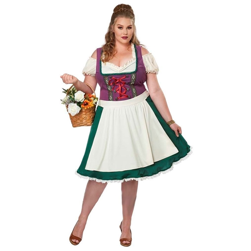 Bavarian Beer Maid Plus Size Adult Costume | The Costumer