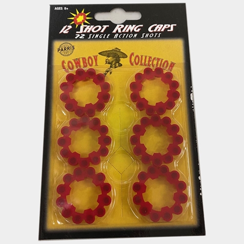 8 Shot Ring Caps for Cap Guns – 12 Rings = 96 Shots Per Pack - Shop & Save