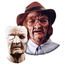 Old Age Full Face Prosthetic Application