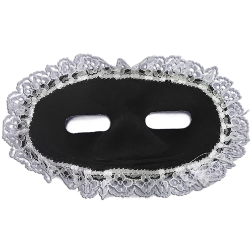 Black Lace & Rhinestones Masquerade Mask