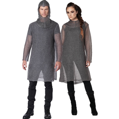 Metallic Knit Chainmail Adult Costume