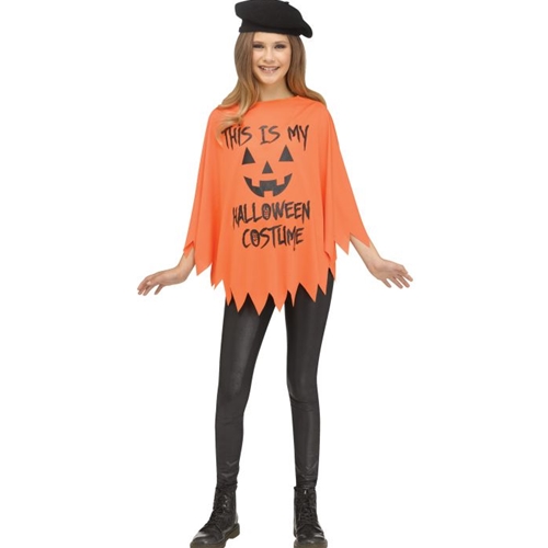 Pumpkin Poncho - Child | The Costumer