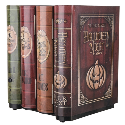 Light-Up Moving Books Halloween Decoration