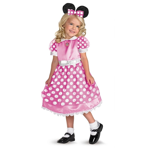 Clubhouse Minnie Mouse Pink Toddler Costume | The Costumer