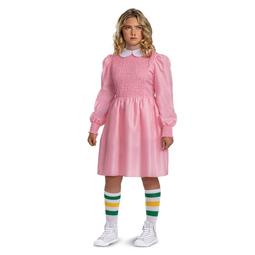 Stranger Things Eleven Pink Dress Tween Costume | The Costumer