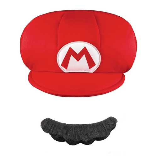 Mario Child Hat & Mustache | The Costumer