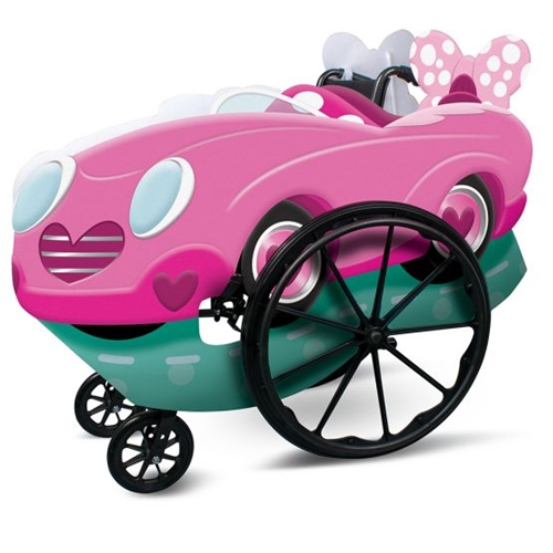 Pink Minnie Mouse Roadster Adaptive Wheelchair Cover | The Costumer