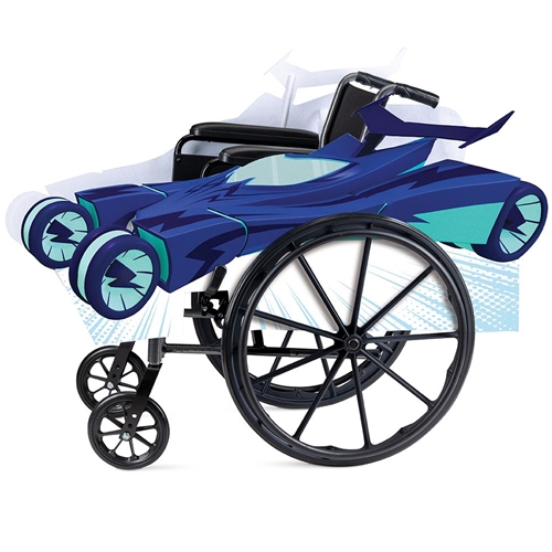 PJ Masks Cat Car Adaptive Wheelchair Cover | The Costumer