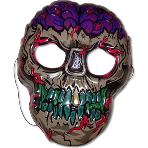 Brainiac Vintage Skull Retro Halloween Mask