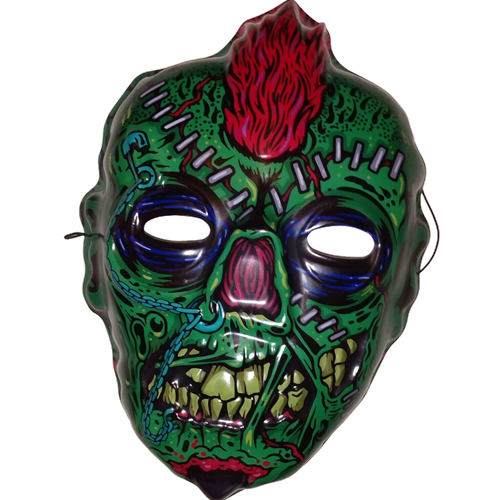 Rotten Vintage Zombie Punk Retro Halloween Mask