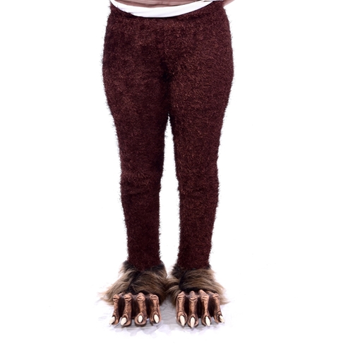 Furry Brown Costume Leggings