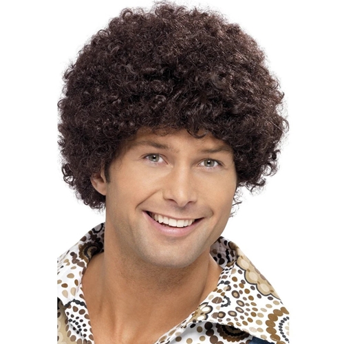 Disco Dude Brown Wig