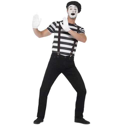 Gentleman Mime Adult Costume, Large