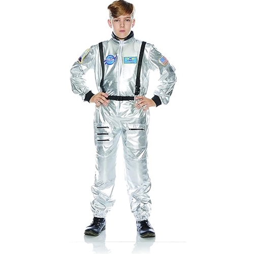 Silver Astronaut Kids Costume