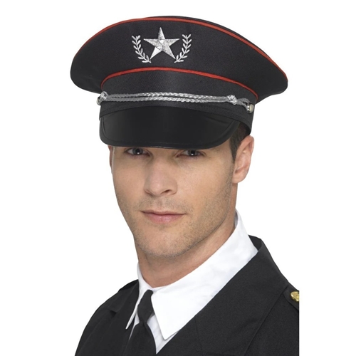 Deluxe Black Military Hat