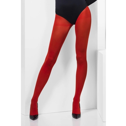 Opaque Red Tights