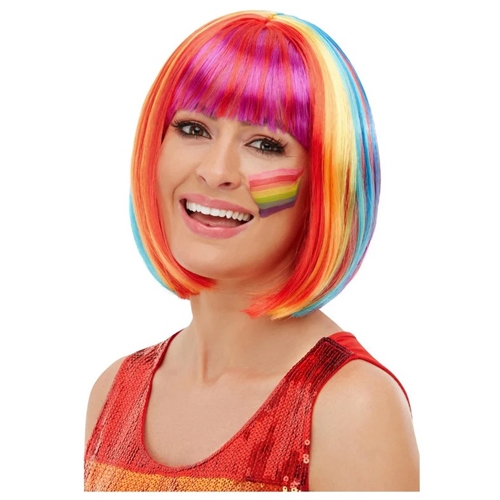 Rainbow Bob Wig